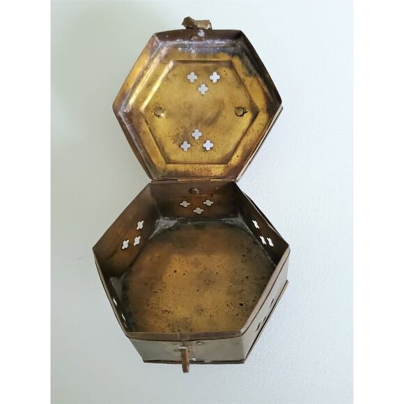 Vintage Brass Trinket Box - Picture 2 of 4